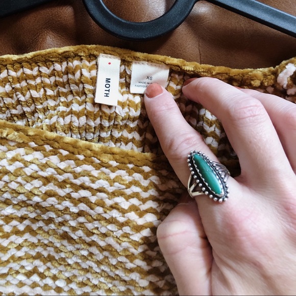 Anthropologie Moth Striped Chenille Sweater - Picture 4 of 4